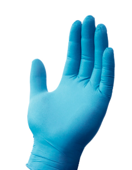 Glove, 3.7 Mil, Blue Powder Free Nitrile, 100/BX 10BX/CS, MD