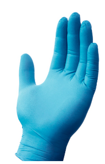 Glove, 3.7 Mil, Blue Powdered Nitrile, 100/BX 10BX/CS, XL