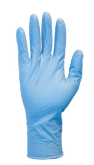 Glove, 8.3 Mil, 12in Blue Powder Free Nitrile, Examination, 50/BX 10BX/CS, LG