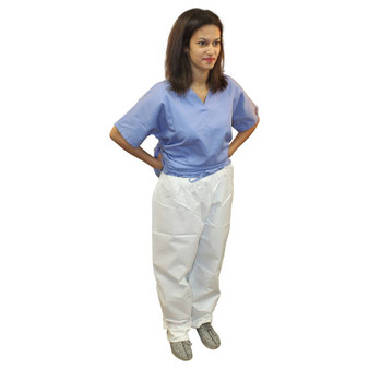ProMax Pants, Elastic Waist, White, XL, 50/CS