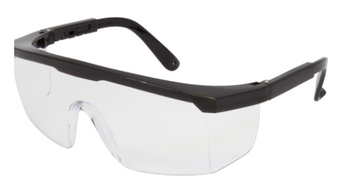 Pro-Guard Classic 801 Safety Glasses, Clr Lens/ Blk Frame, ANSI, 12 PR/BX; 12 BX/CS