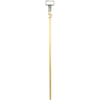 Mop Handle with Spring Clip Metal Head 62 in. Wood, 12 per Case