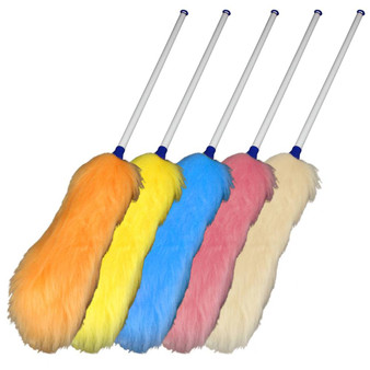 Lambswool Duster Handle 28 in. White Handle/Multi-Colored, 12 per Case