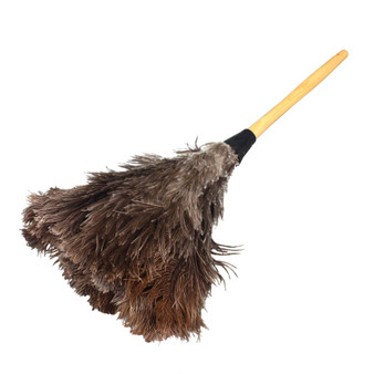 Premium Ostrich Feather Duster 20 in. Gray/Black, 12 per Case