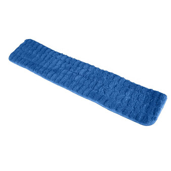 Microfiber Flat Wet Mops 24 in. Blue, 12 per Pack, 10 Packs per Case