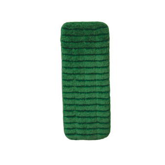Microfiber Flat Wet Mop 13 in. Green, 12 per Pack, 10 Packs per Case