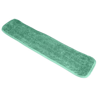 Wet Looped Microfiber Mop Pad 18 in. Green, 12 per Pack, 10 Packs per Case