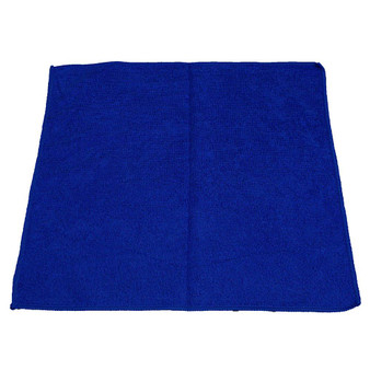 Premium Weight Microfiber Cloth 16 in. x 16 in. Royal Blue, 12 per Pack, 15 Packs per Case