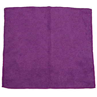 Premium Weight Microfiber Cloth 16 in. x 16 in. Purple, 12 per Pack, 15 Packs per Case