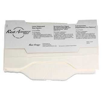 Rest Assured Lever Dispensed Seat Cover White, 125 Pieces per Each, 24 Eaches per Case