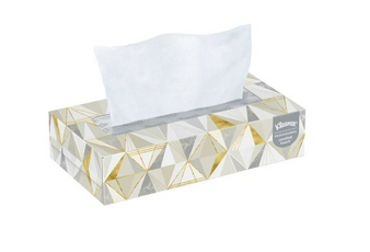Kleenex Facial Tissue White 8 X 8-2/5 Inch 125 Count, BX/125, CS/48BX