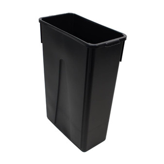 Value-Plus Slim Container 23 Gallon Black, 4 per Case