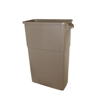 Thin Bin Container 23 Gallon Beige, 4 per Case