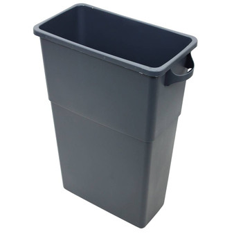 Thin Bin Container 23 Gallon Gray, 4 per Case