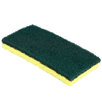 Medium Duty Cellulose Scrubber Sponge Green/Yellow, 5 per Pack, 8 Packs per Case