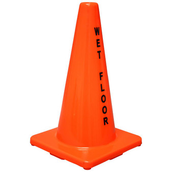 cone floor wet orange safety