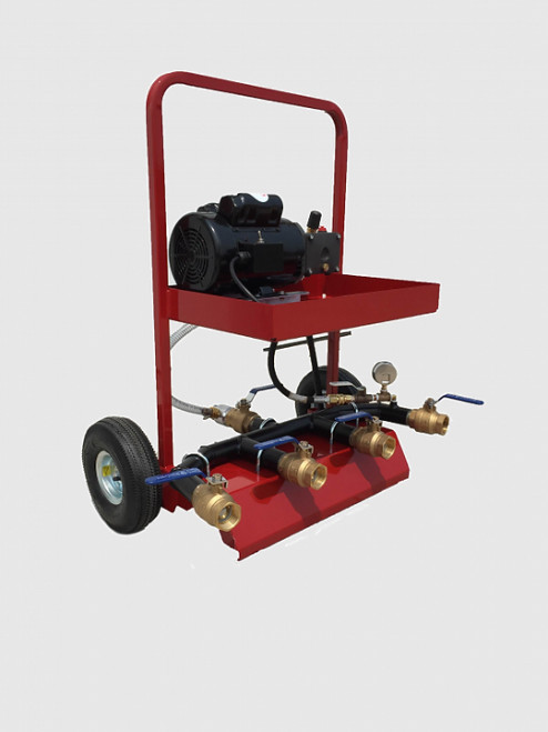 GAS HOSE TESTER FITTINGS 2.5" NH 4 WITH BUILT IN PRESSURE