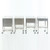 SS Stainless Steel Utility Table 16"w x 20"l x 34"H, with 4-Sided Guardrail on top and shelf