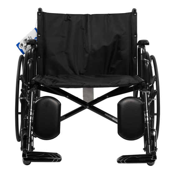 DynaRide Heavy Duty Plus Wheelchair with Elevating Leg Rest and Detachable Desk Arm  28" × 20" Seat, EA