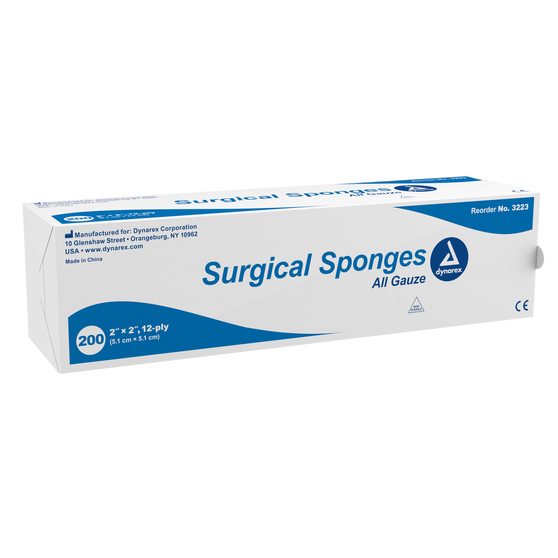 Surgical Gauze Sponge 2 x 2in 12 Ply, 40/200/CS