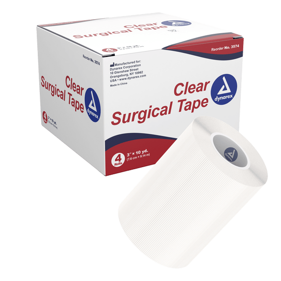 Surgical Tape Transparent 3" x 10 yds, 12/4/CS