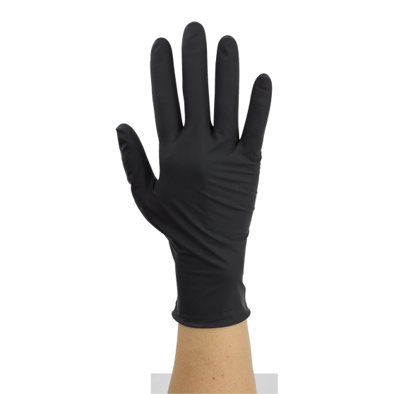 Black Arrow Latex Exam Gloves- Powder-Free - L, 10/100/CS