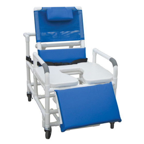 RECLINING SHOWER CHAIR CMD PVC LUMEX 26" INSIDE WIDTH