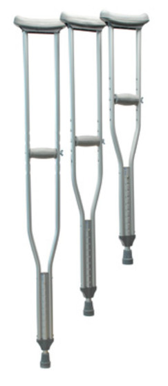 CRUTCHES ALUM TALL LATEX FREE LUMEX