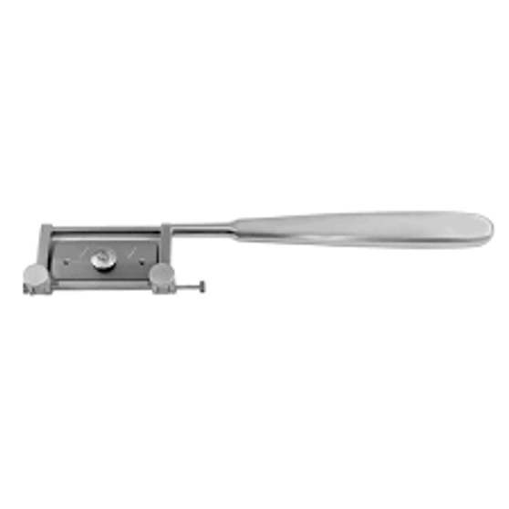 Silvers miniature skin graft knife/dermatome, adjustable, thickness of cut 0.1 mm to 2.0 mm, width of cut 40.0 mm max, 7 1/2" (19.1 cm)