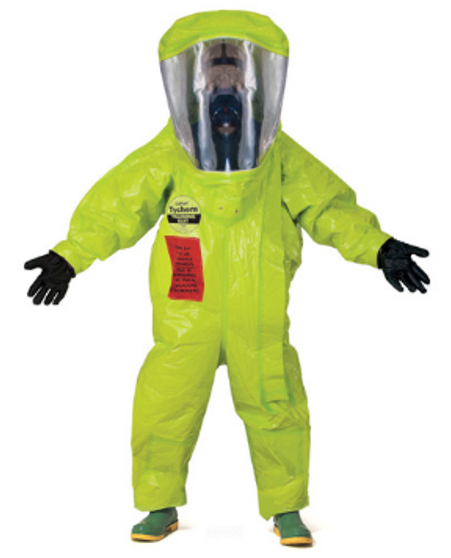 Dupont Tychem 10000 Fully Encapsulated Training Suit Front Entry, 3XL, EA