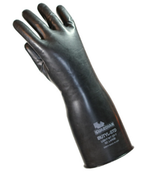 Guardian Butyl Smooth Gloves 7 mil, Large, EA