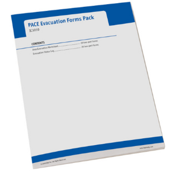 PACE Evacuation Forms Pack, EA