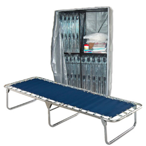Economy Cots (20) with Cart, EA