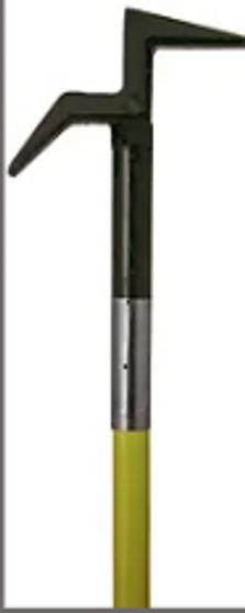 12' FL Series NY Roof Hook, with D Handle, Fiberglass Pole