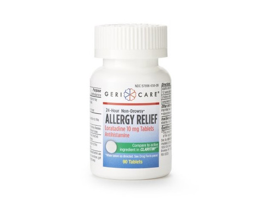 Allergy Relief Geri-Care 10 mg Strength Tablet, BT/90