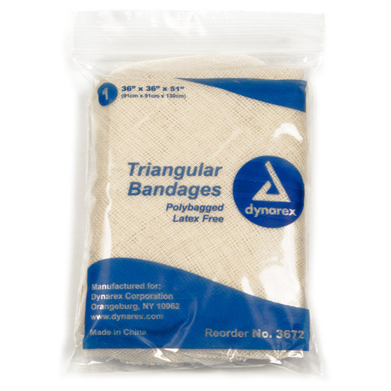 Triangular Bandages, 36" x 36" x 51" 12s