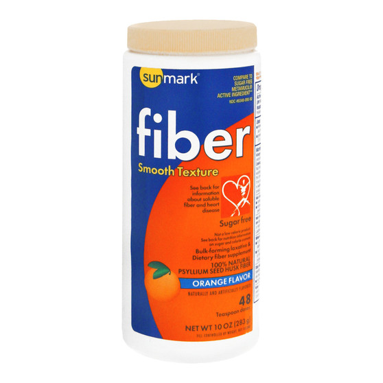 Fiber Supplement sunmark® Orange Flavor Powder 10 oz. Psyllium Husk ea