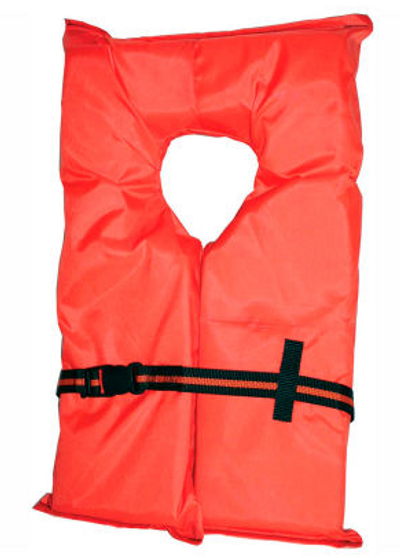Type II Life Jacket, Orange, Adult