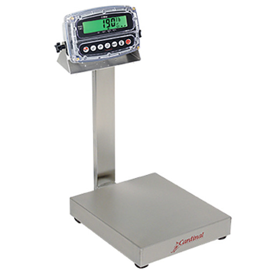 Bench Scale, Electronic, 16" x 14", 150 Lb Capacity, Stainless Steel, 190 Indicator