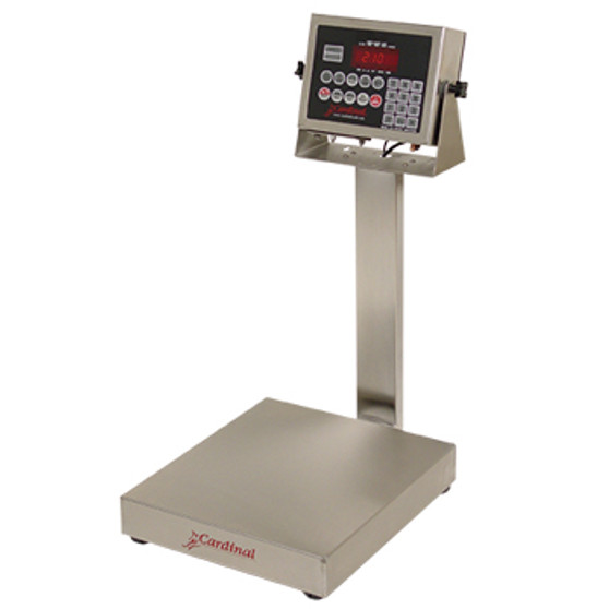 Bench Scale, Electronic, 16" x 14", 150 Lb Capacity, Stainless Steel, 210 Indicator