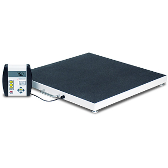 Bariatric Scale, Digital, Portable, 1000 lb x .2 lb / 450kg x .1 kg, 24" x 24" Platform