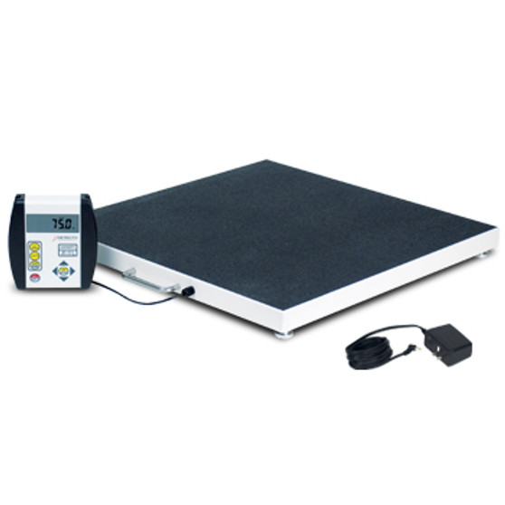 Bariatric Scale, Portable, 1000 lb x .2 lb / 450kg x .1 kg, 24" x 24" Platform, W/ AC Adaptor