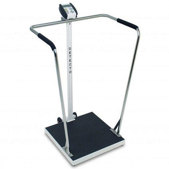 Bariatric Scale, Digital, 1000 lb x .2 lb / 450kg x .1 kg, 24" x 24" Platform
