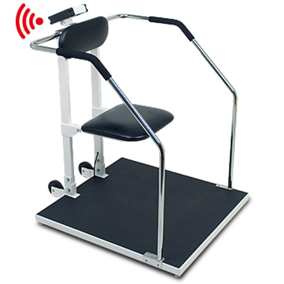 Bariatric Scale, Digital, 1000 lb x .2 lb / 450kg x .1 kg, 32" x 34" Platform, Seat, BT / WiFi