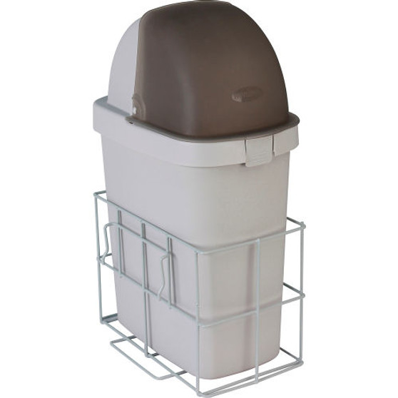 DETECTO Waste Bin with Accessory Rail for Whisper Cart