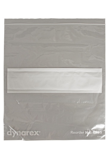 Zip Bags-Clear w/ White Write-On Block 13"x15", CS/1000