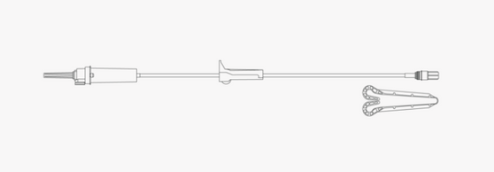 Administration Set Secondary Male Luer Lock W/ Hanger 15 Drop 12ml, CS/50EA