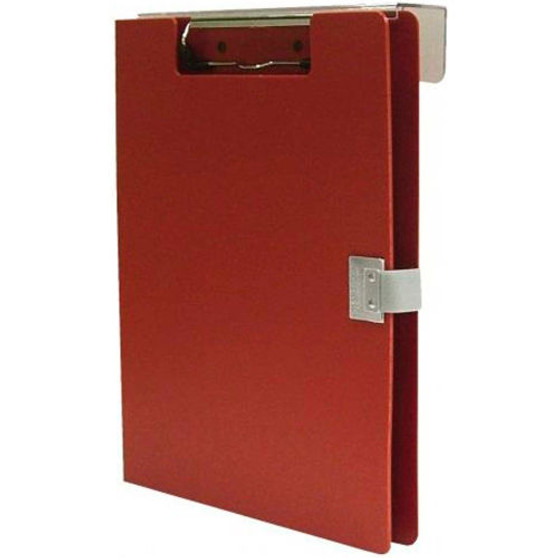 POLY OVERBED COVERED CLIPBOARD RED