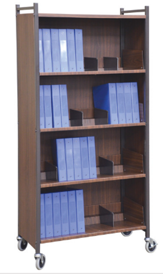 VERSA RACK 4 SHELF - CABINET STYLE - WOODGRAIN