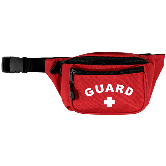 Hip Pack with GUARD Logo, Red